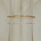 Austyn -Bar Metal Gold and Silver Beaded Bracelet - WHOLESALE
