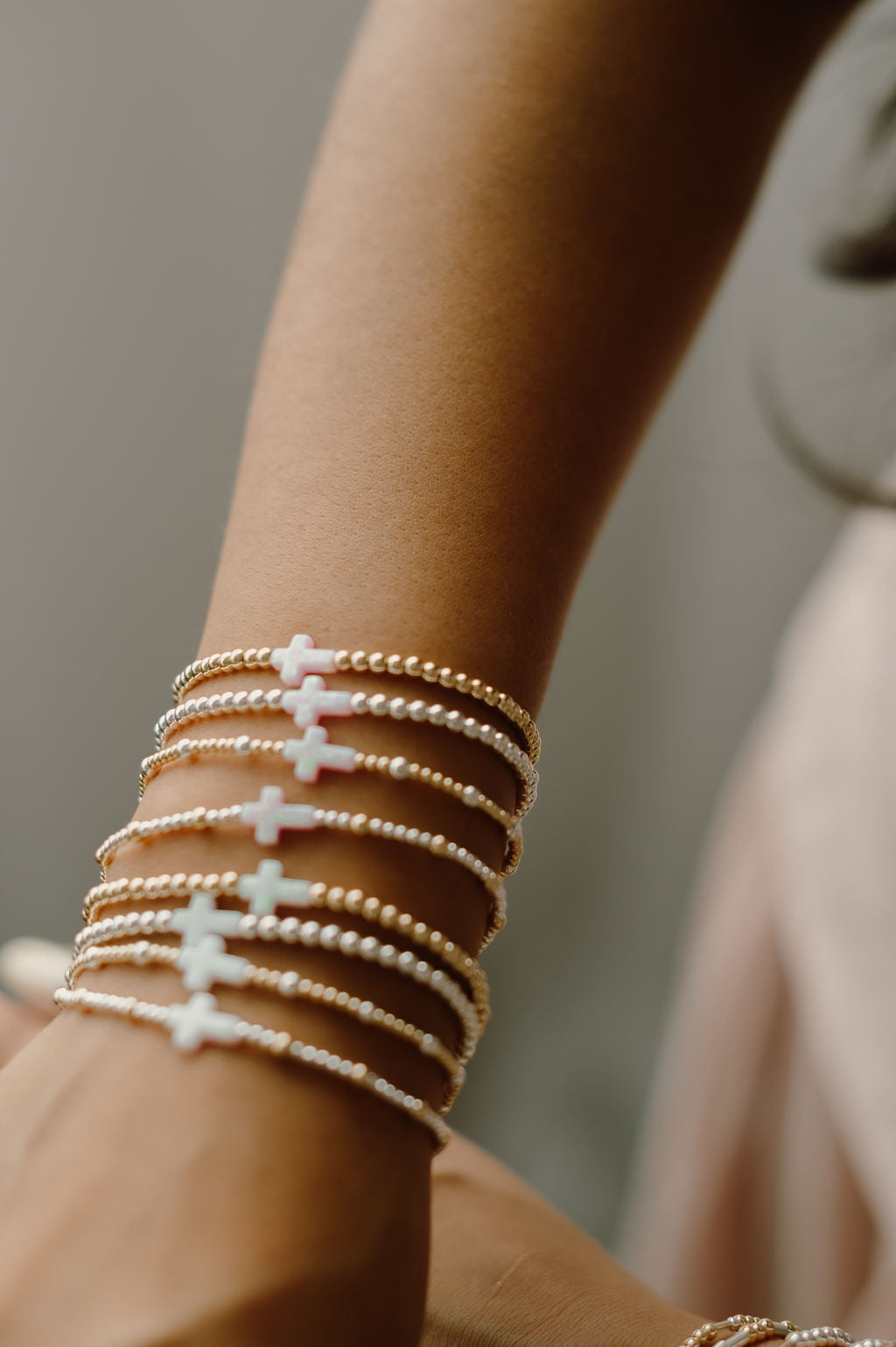 Opal Cross Bracelet