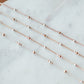Triple Single Satellite Mixed Metal Permanent Jewelry Chain (3 feet) PREORDER