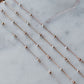Triple Single Satellite Mixed Metal Permanent Jewelry Chain (3 feet) PREORDER