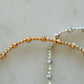 Diamond Cut -  Gold & Silver Beaded Bracelet- WHOLESALE