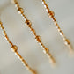 Faceted Gold Beaded Bracelet - WHOLESALE