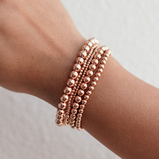Simply Beaded 14k Rose Gold Fill Bracelet - WHOLESALE