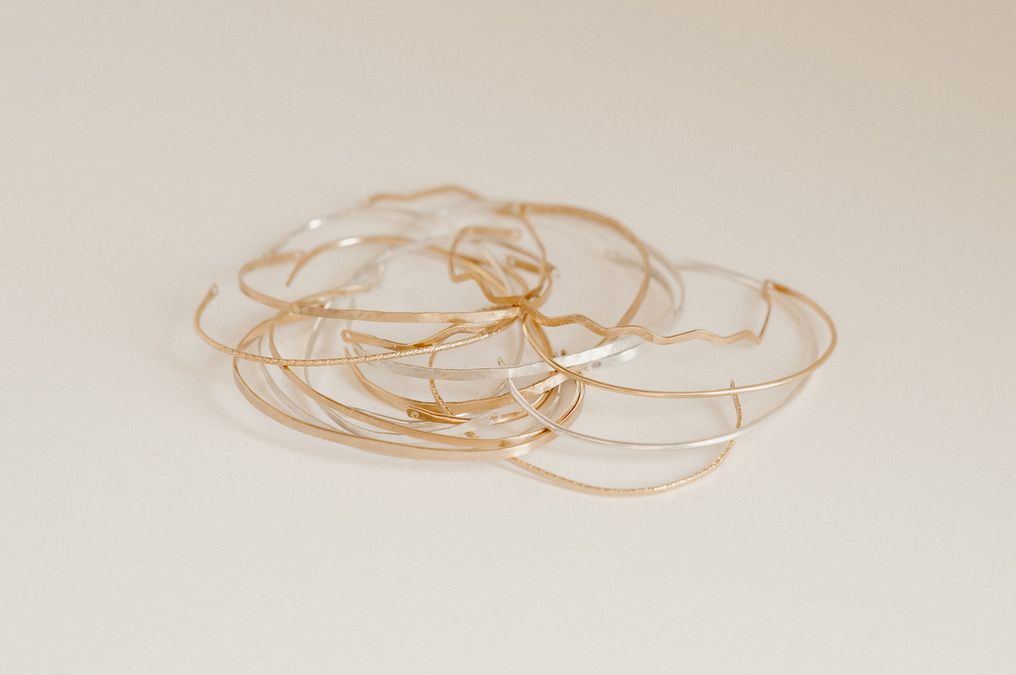 Permanent Jewelry Bangle - Gold Fill, Sterling Silver, Rose Gold Fill