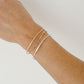 Skinny Engravable Bar Gold Fill + Sterling Silver Connectors