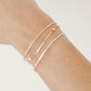 Skinny Engravable Bar Gold Fill + Sterling Silver Connectors