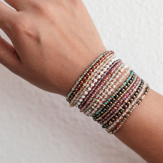 Ruthie Birthstone Gemstone Beaded Bracelet- WHOLESALE
