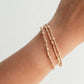 Faceted Gold Beaded Bracelet - WHOLESALE