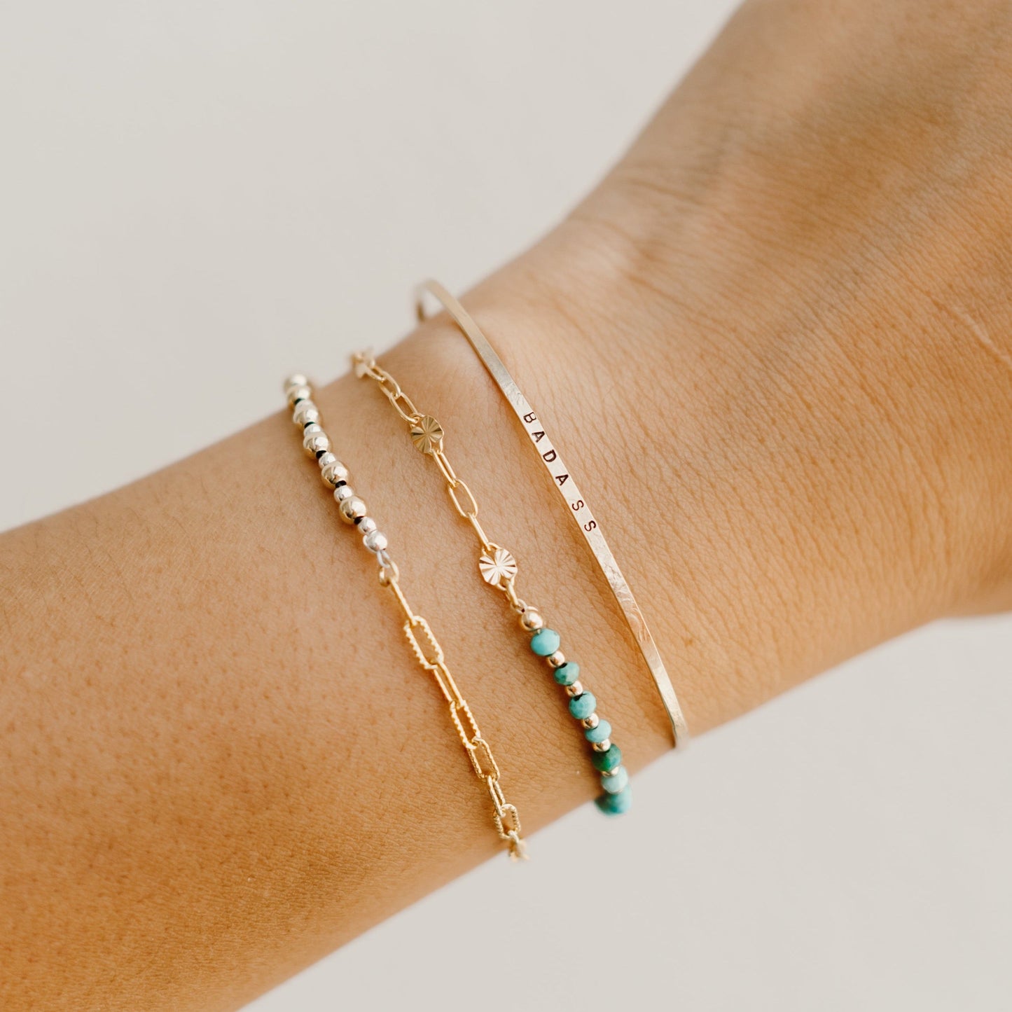 Permanent Jewelry Bangle - Gold Fill, Sterling Silver, Rose Gold Fill