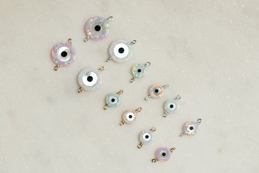 NEW Opal Evil Eye Connectors