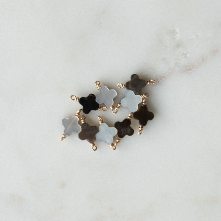 Mother of Pearl CLOVER + STAR Connectors