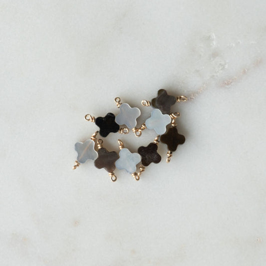 Mother of Pearl CLOVER + STAR Connectors