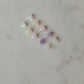 Opal + Pearl HEART Connectors