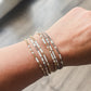 Morse Code Opalite Gemstone 14k Gold Fill, Sterling Silver or Stainless Steel Bracelet