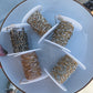 READY TO SHIP Tiny Triple Gemstone Permanent Jewelry Chain (3 feet)