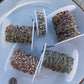 READY TO SHIP Agate, Ruby, Kyanite, Pink Opal Satellite Permanent Jewelry Chain (3 feet)