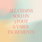 Pearl Satellite Permanent Jewelry Chain PREORDER (3 feet)