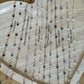 4mm Gemstone Heart Satellite Permanent Jewelry Chain (3 feet) PREORDER