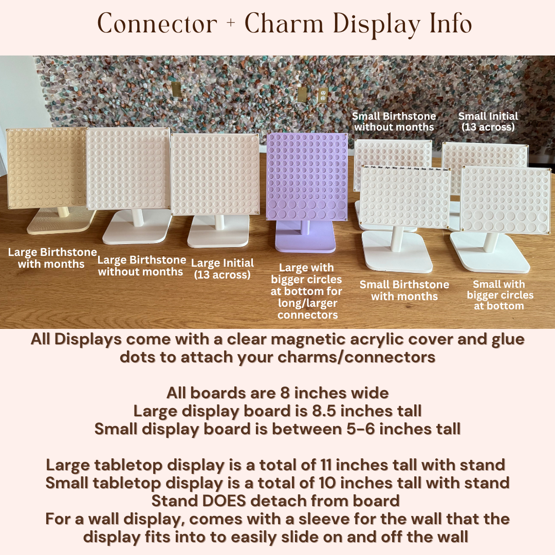 Connector and Charm Permanent Jewelry Display