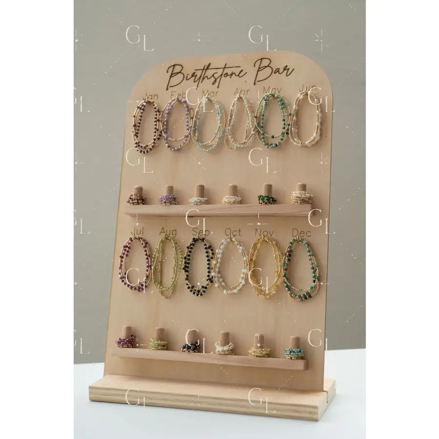 Birthstone Bracelet and Ring Display (DIS-17)