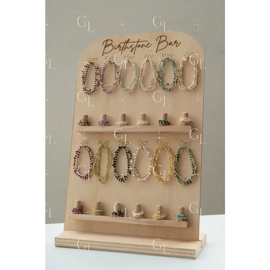Birthstone Bracelet and Ring Display (DIS-17)