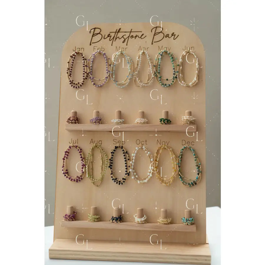 Birthstone Bracelet and Ring Display (DIS-17)