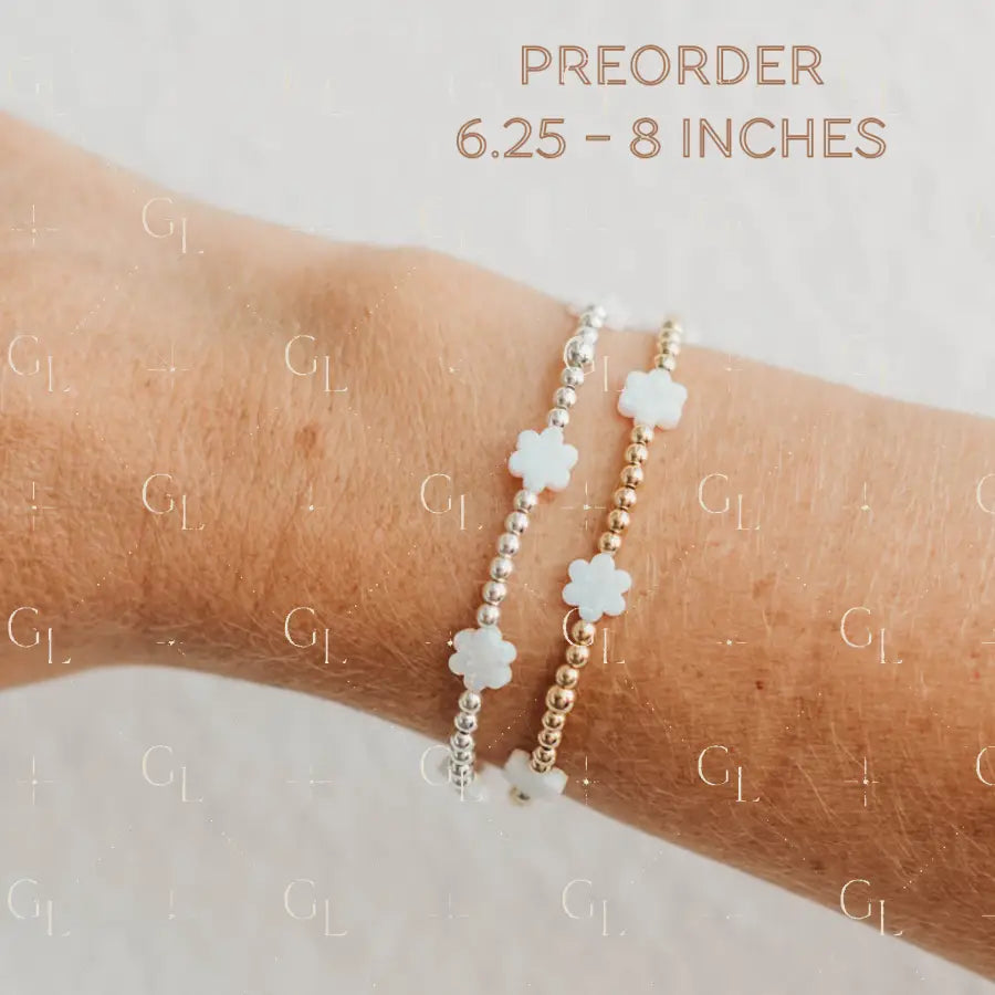 Blossom Opal Gold Fill and Sterling Silver Bracelet PREORDER (PRE-46)