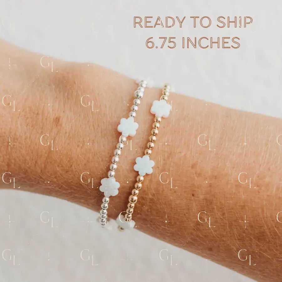 Blossom Opal Gold Fill and Sterling Silver Bracelet READY TO SHIP (STRE-46)