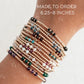 Charlotte Birthstone 14k Gold Fill and Sterling Silver Beaded Bracelet