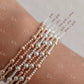 Crew - Mixed Metal Gold Fill Beaded Bracelet - 6.5 inches / Gold