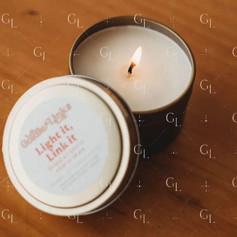 Custom Light It Link it Candle