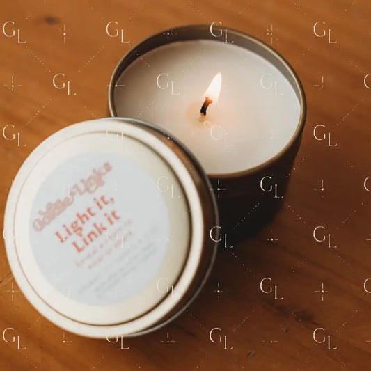 Custom Light It Link it Candle