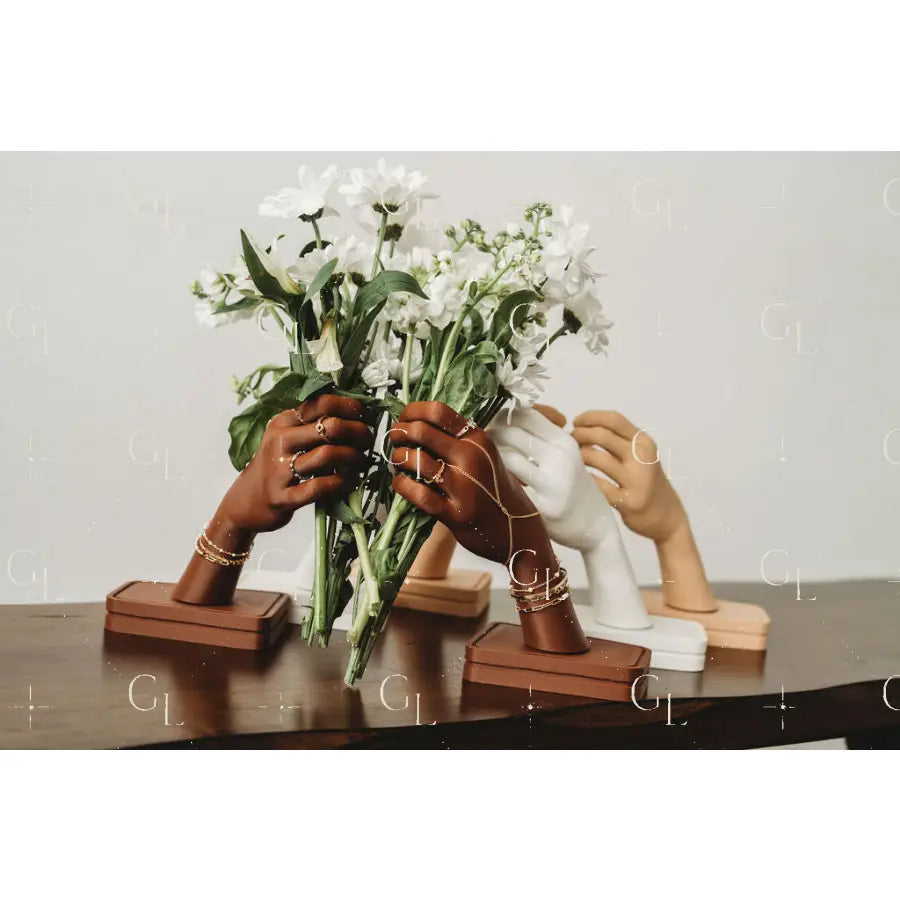 CUSTOM LISTING - set of 2 heart hands CAM + MELISSA
