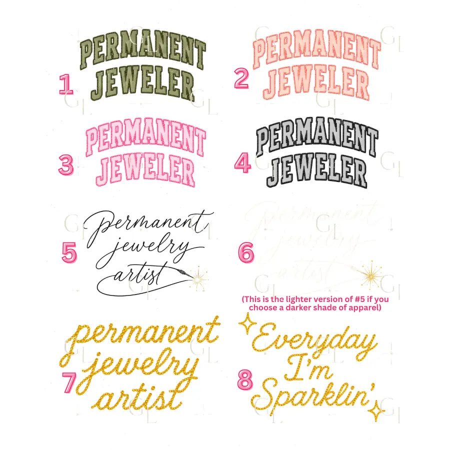 Custom Permanent Jewelry Graphic Tote Bag