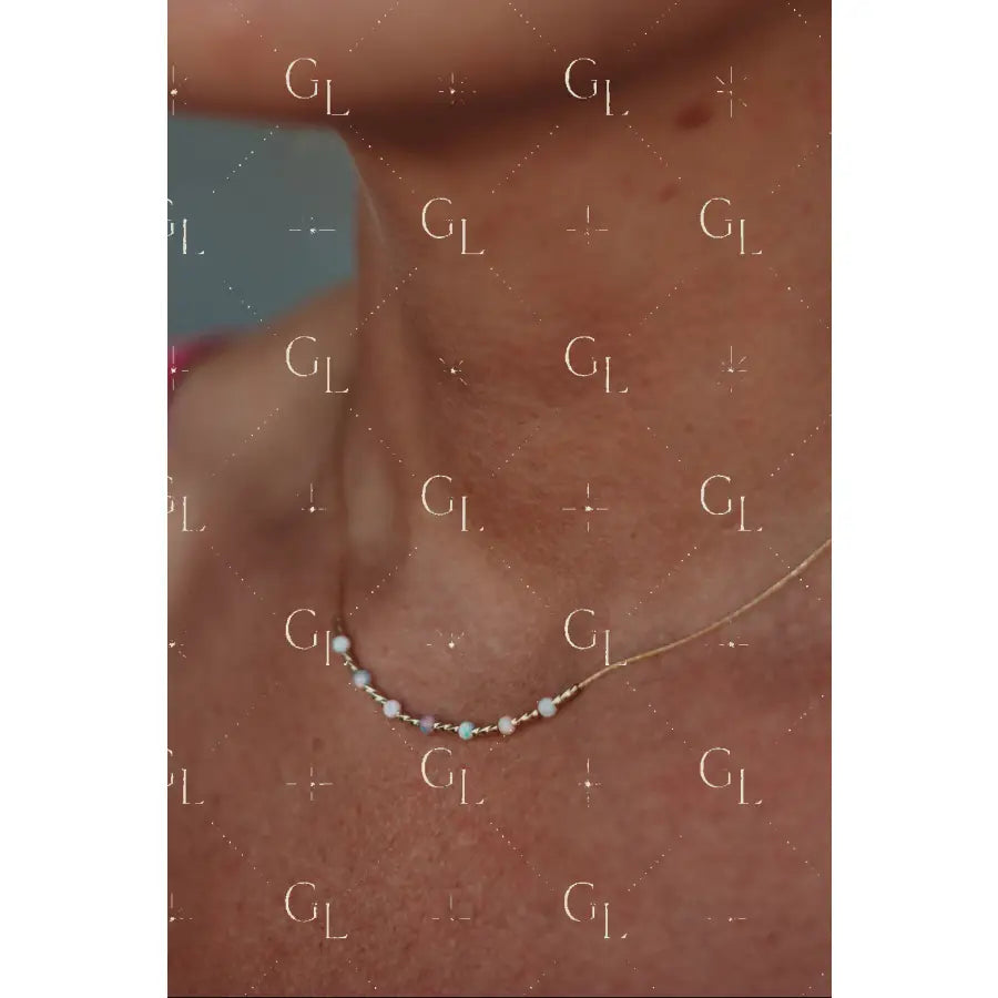 Daydream Necklace- 14k Gold Fill/ Sterling Silver - Opalite Collection