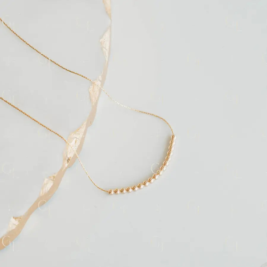 Dottie Necklace- 14k Gold Fill/ Sterling Silver - Soul Collection