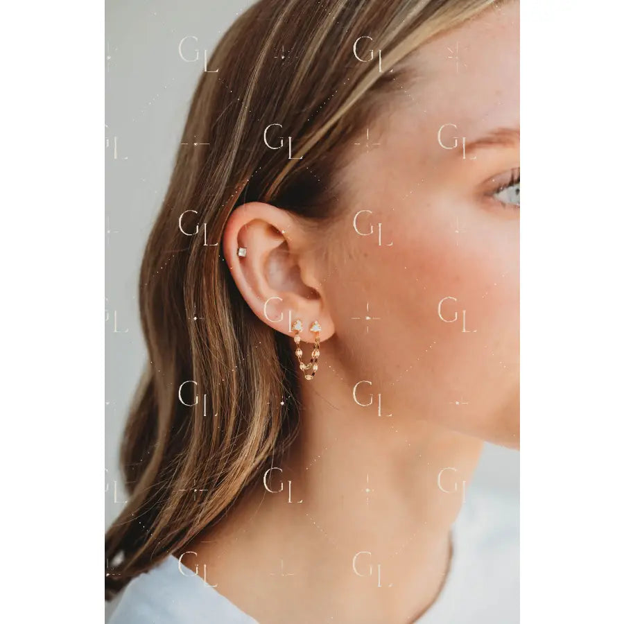 Ear Chains- 14k Gold Fill or Sterling Silver