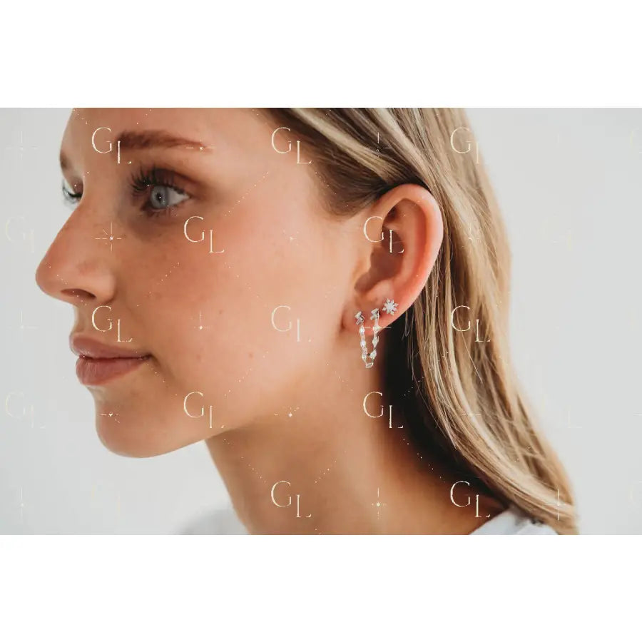 Ear Chains- 14k Gold Fill or Sterling Silver