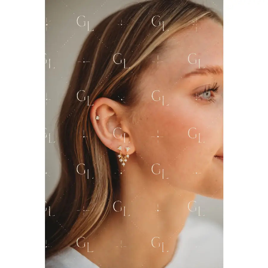 Ear Chains- 14k Gold Fill or Sterling Silver