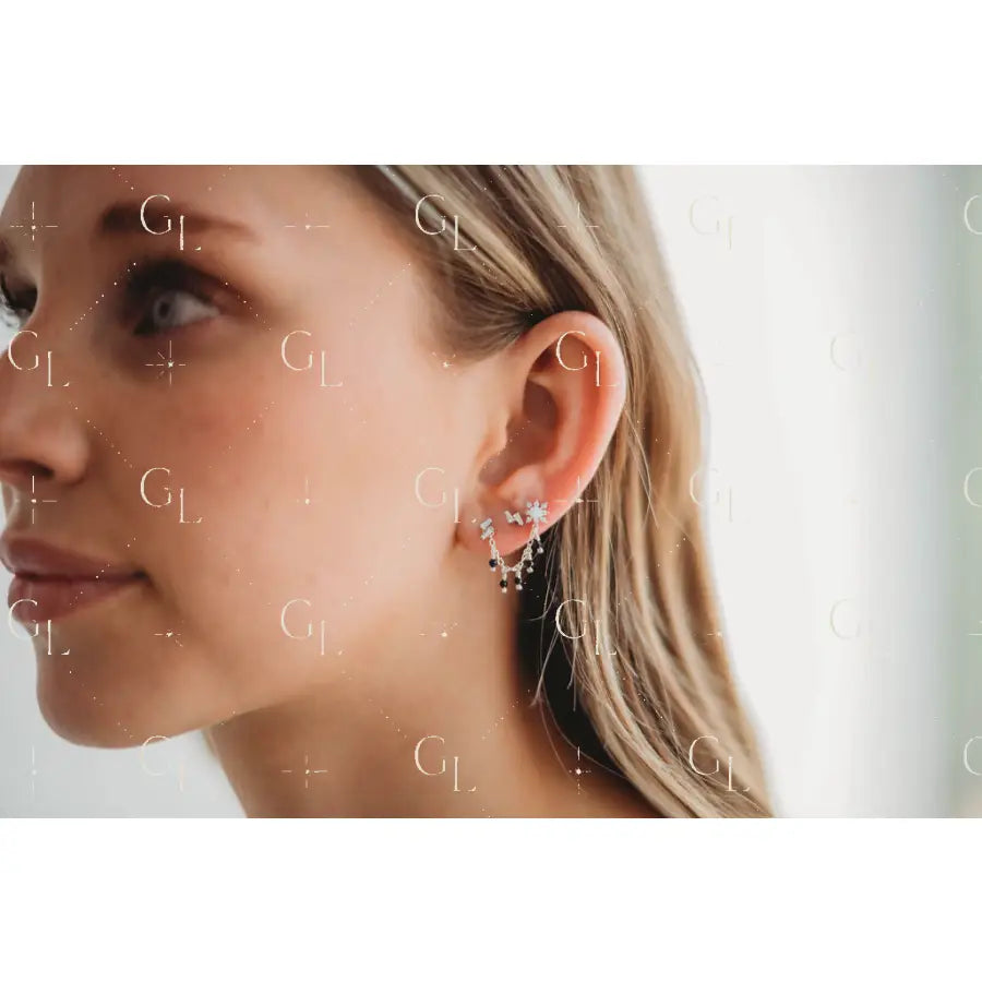 Ear Chains- 14k Gold Fill or Sterling Silver