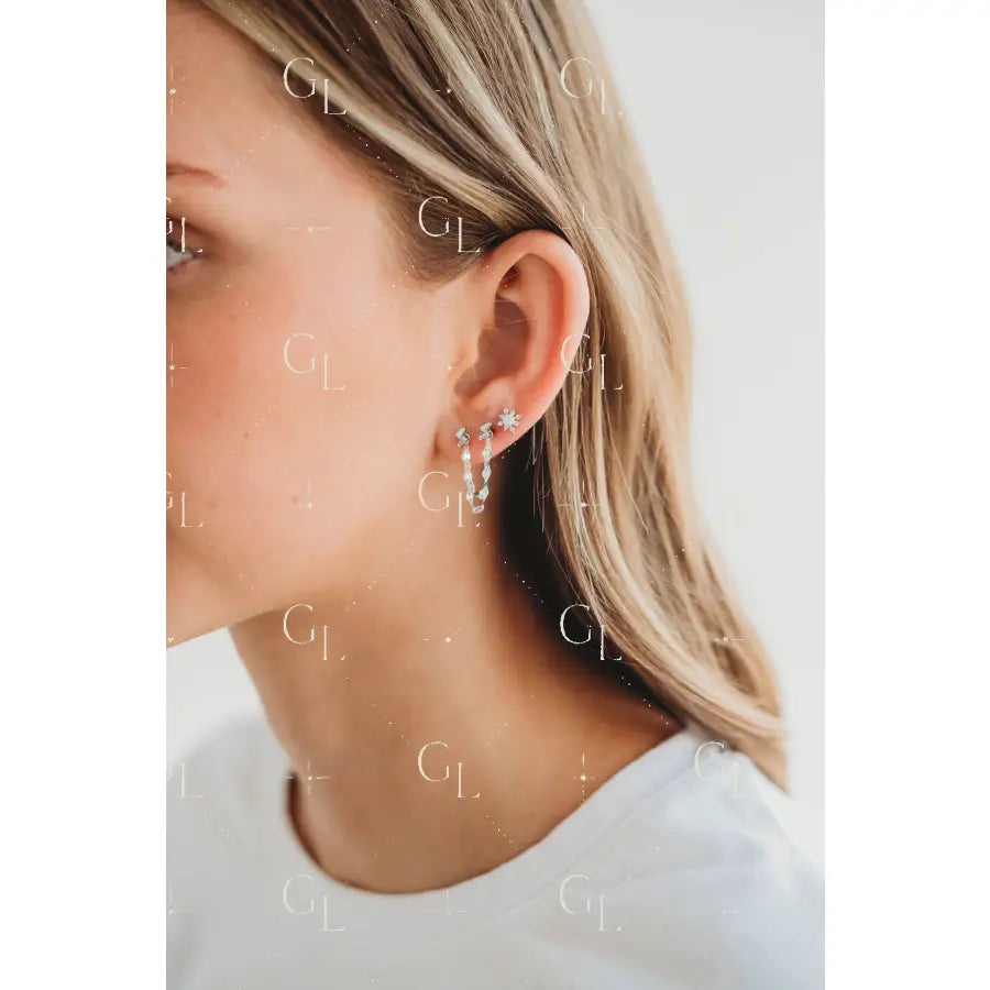 Ear Chains- 14k Gold Fill or Sterling Silver