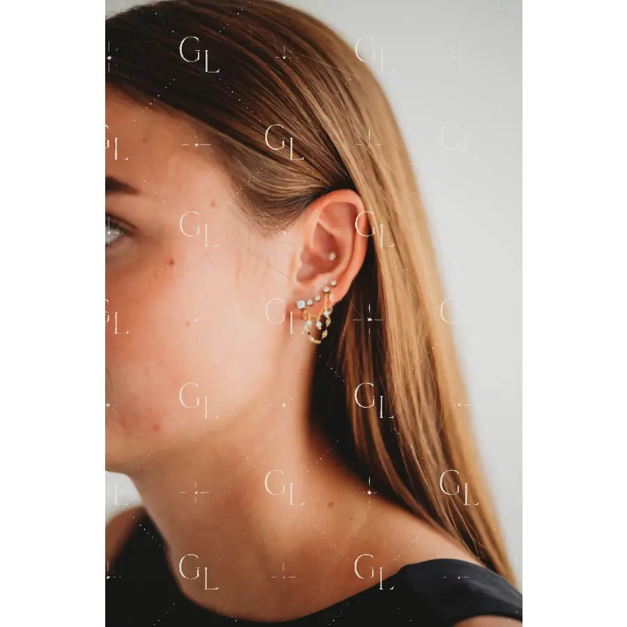 Ear Chains- 14k Gold Fill or Sterling Silver