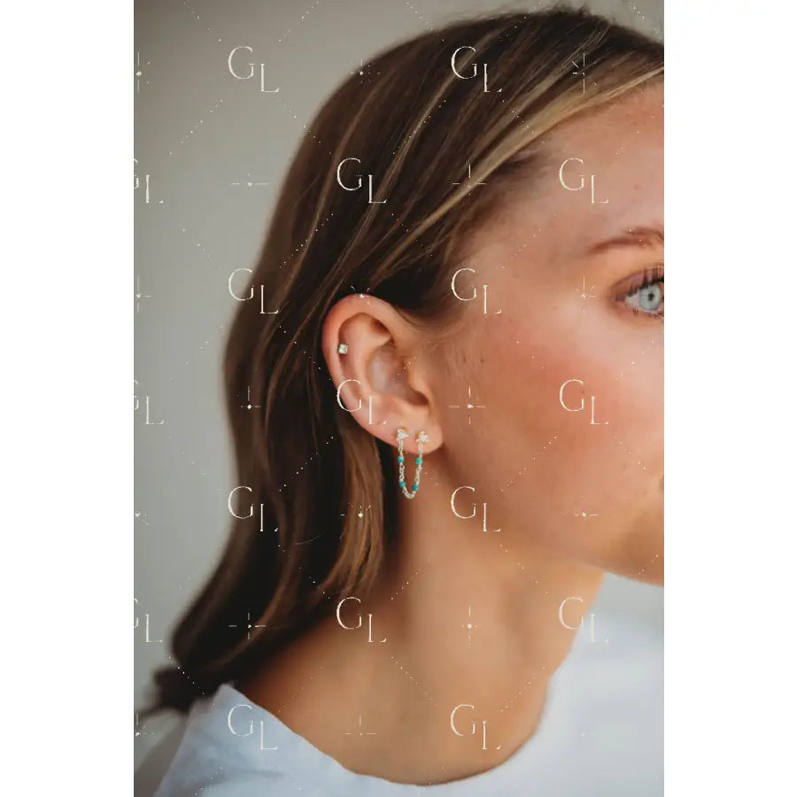 Ear Chains- 14k Gold Fill or Sterling Silver