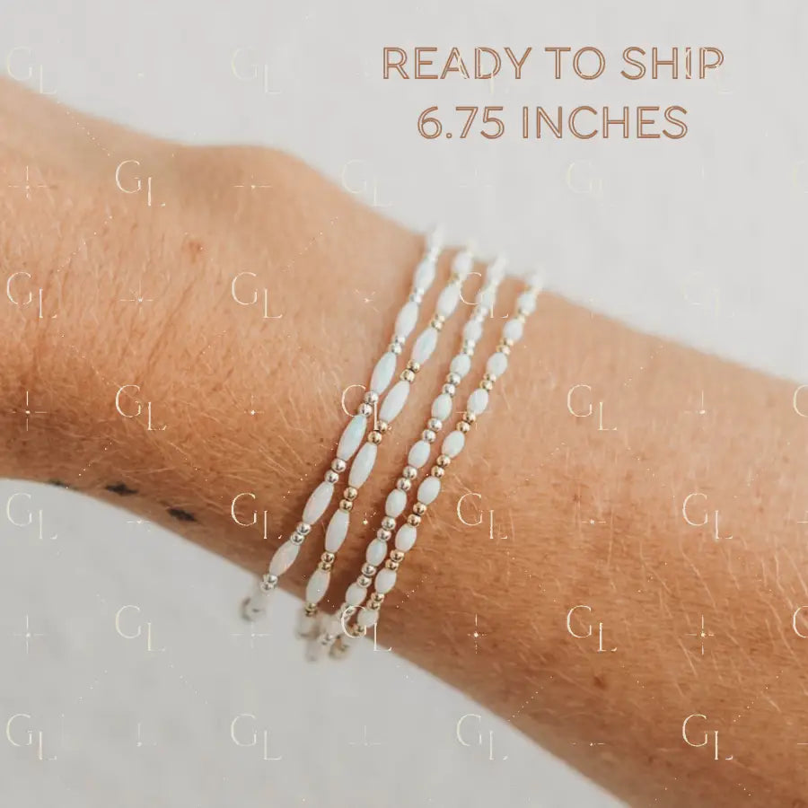 Eden Opal Gold Fill and Sterling Silver Bracelet READY TO SHIP