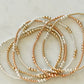 Endy 14k Gold Fill + Sterling Silver Bracelet - 6.25 inches / 2.5 mm