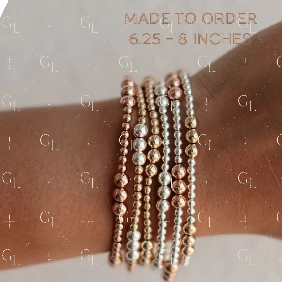 Everly 14k Gold Fill + Sterling Silver Bracelet (PRE-111)