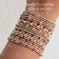 Ezra Birthstone Gemstone 14k Gold Fill + Sterling Silver Beaded Bracelet