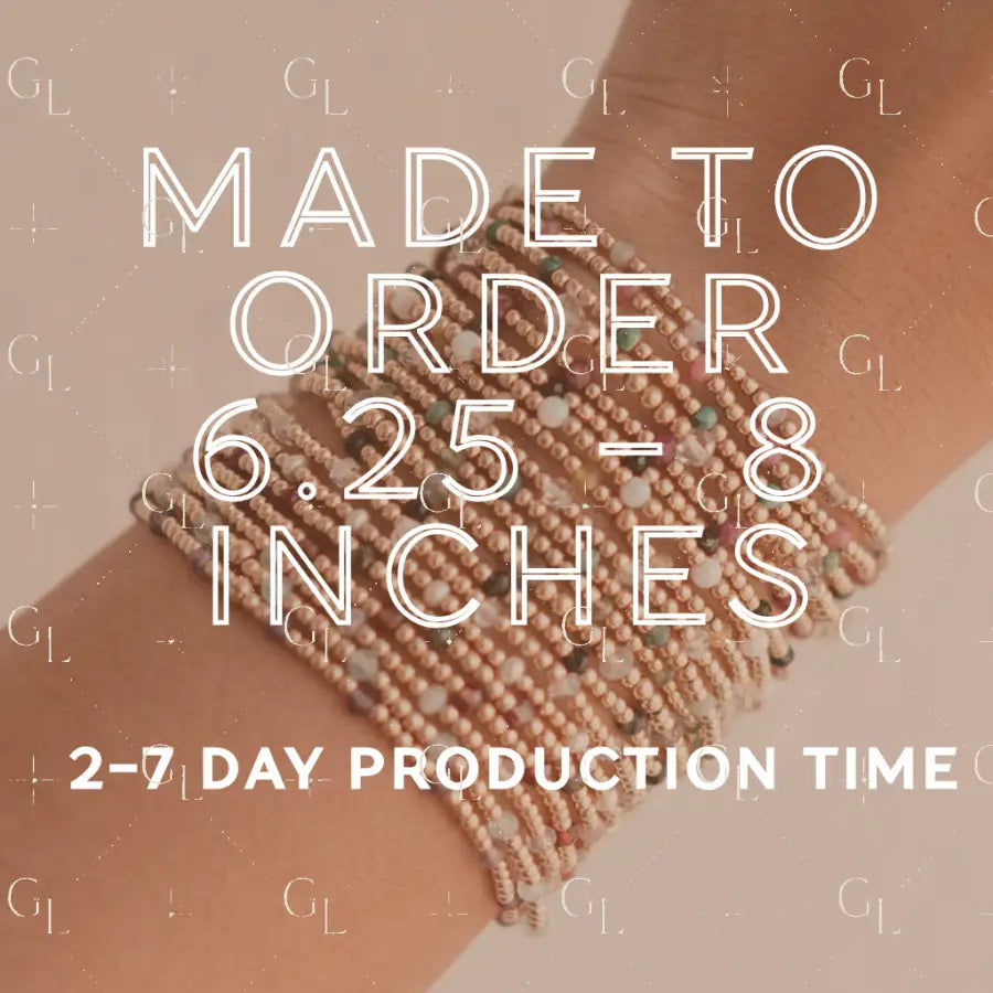 Ezra Birthstone Gemstone 14k Gold Fill + Sterling Silver Beaded Bracelet