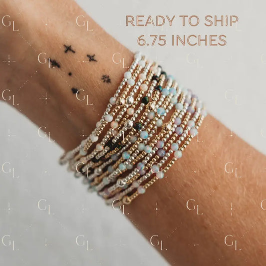 Ezra Opal Gold Fill and Sterling Silver Bracelet- READY TO SHIP