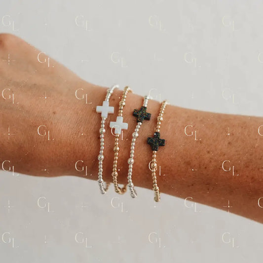 Faith Opal Gold Fill and Sterling Silver Bracelet PREORDER